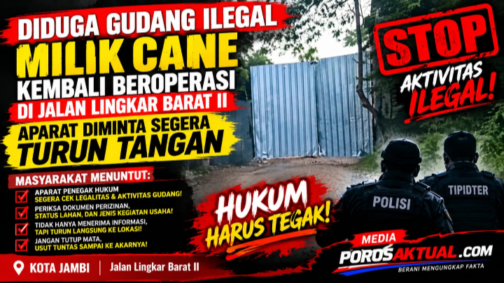 Diduga Gudang Ilegal Milik Cane Kembali Beroperasi di Jalan Lingkar Barat II, Aparat Diminta Segera Turun Tangan