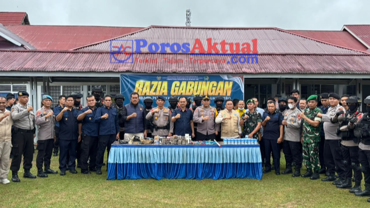 55 Personel TNI-Polri dan BNN Razia Lapas Muara Tebo, Perkuat Komitmen Zero Halinar