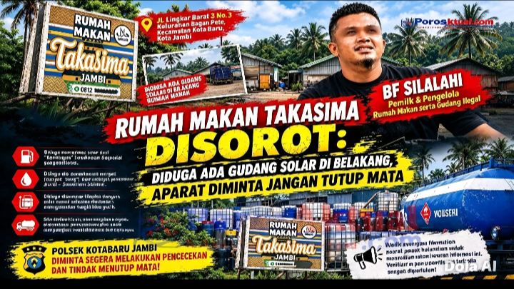 Rumah Makan Takasima Disorot, Warga Duga Ada Aktivitas Penampungan Solar di Belakang Lokasi