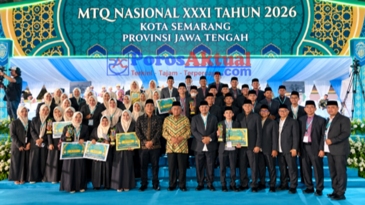 Kafilah Jambi Tempati Peringkat ke-13 MTQ Nasional 2026, Abizar Ramadhan Juara 1 Tilawah Anak Putra